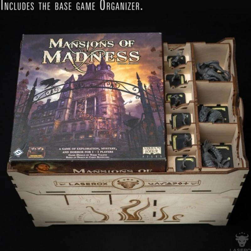 Laserox Houten Crate Mansions Of Madness – Insert 6 Laserox Houten Crate Mansions Of Madness – Insert - Afbeelding 4