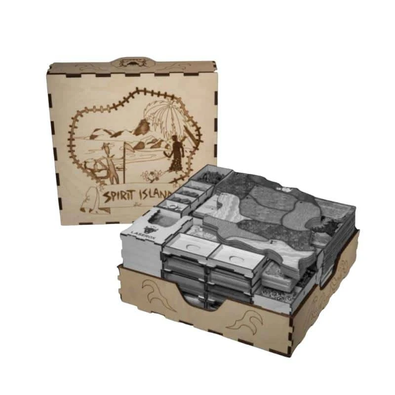 Laserox Houten Crate Spirit Island – Insert 4 Laserox Houten Crate Spirit Island – Insert - Afbeelding 2
