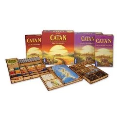 E-Raptor Houten Insert Catan + Handelaren & Barbaren + 5-6 Spelers Uitbreidingen – Insert